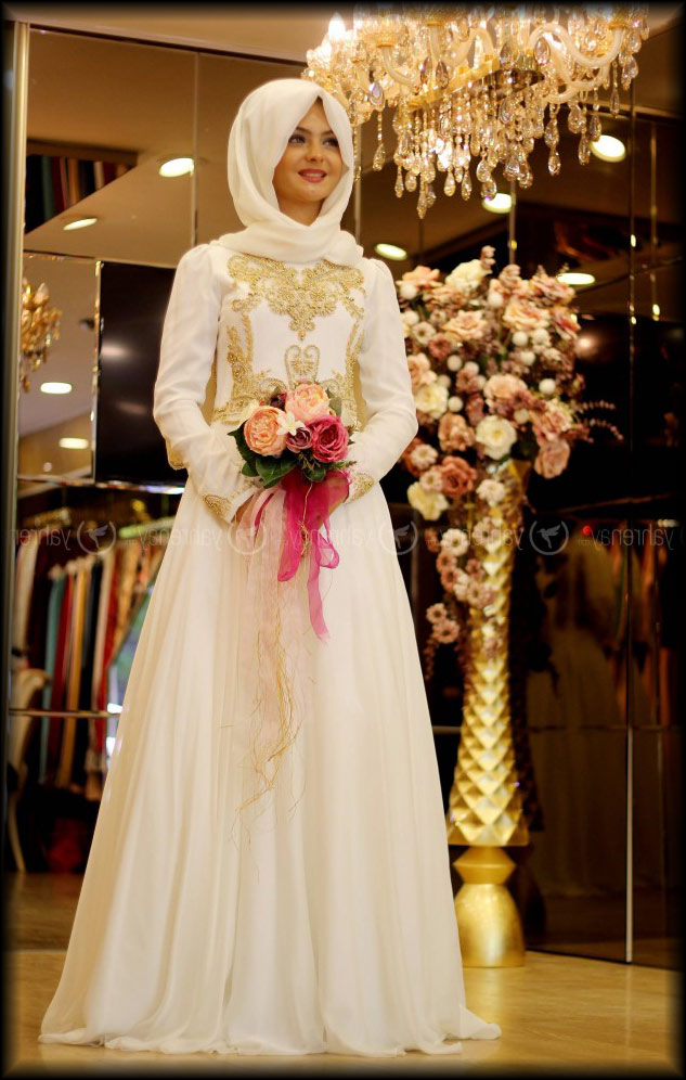 Tesettur Nikah Abiye Elbise Modelleri8